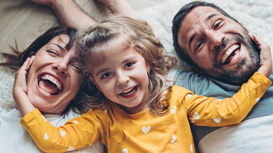 Child with parents