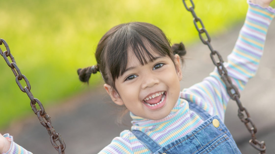 Girl in Swing